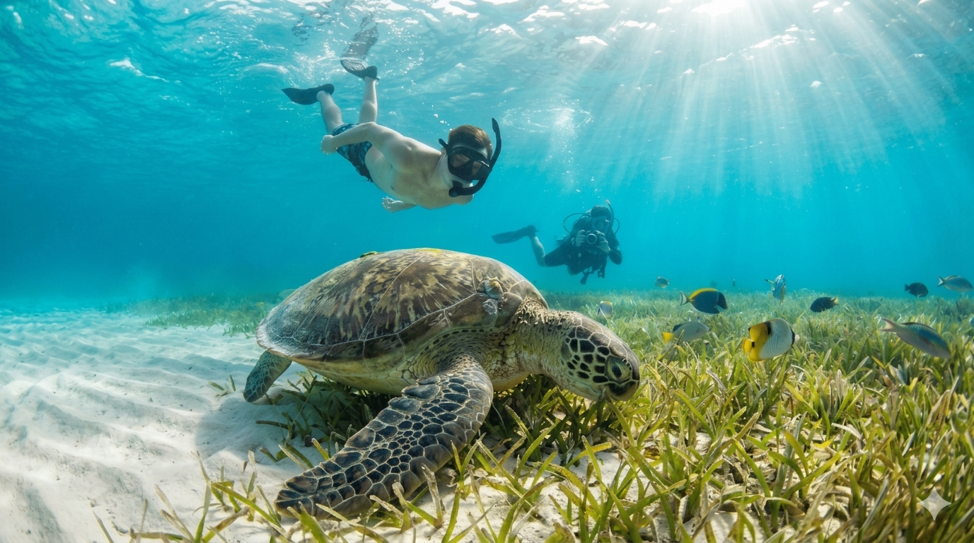 Tiempo express en la playa de Akumal