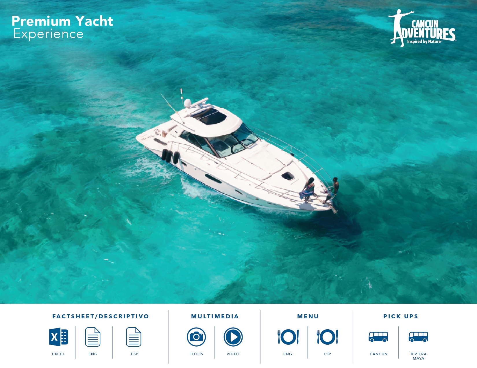 Tour de yate premium en Cozumel