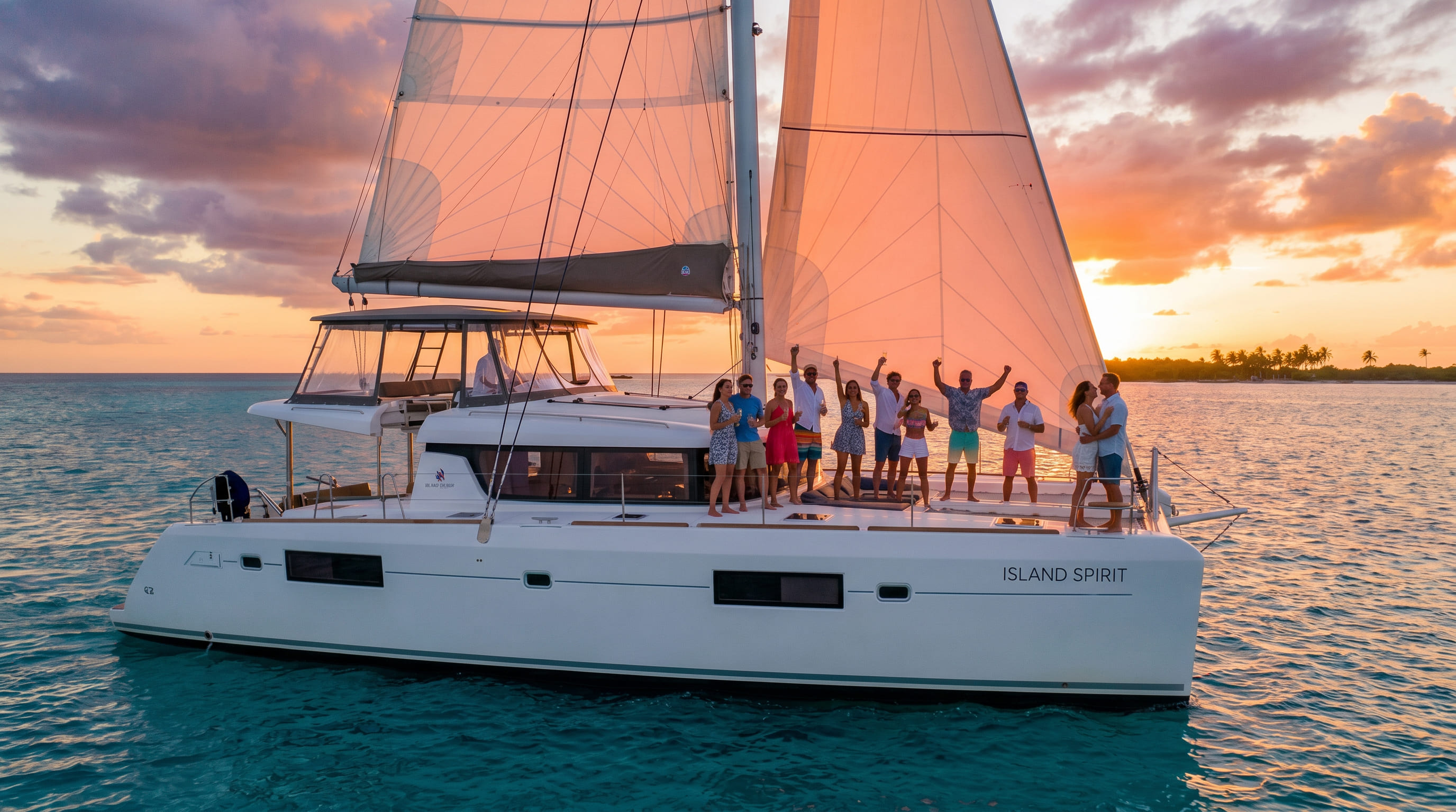 Tour de navegación al atardecer en Puerto Morelos